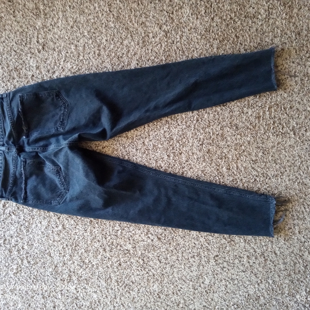 AGOLDE Anthropologie Jamie High Rise Classic Jean Skinny Black Size Small 27 - Picture 5 of 9